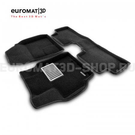 Текстильные 3D коврики Euromat3D Lux в салон для Toyota Corolla (2007-2012) № EM3D-005107