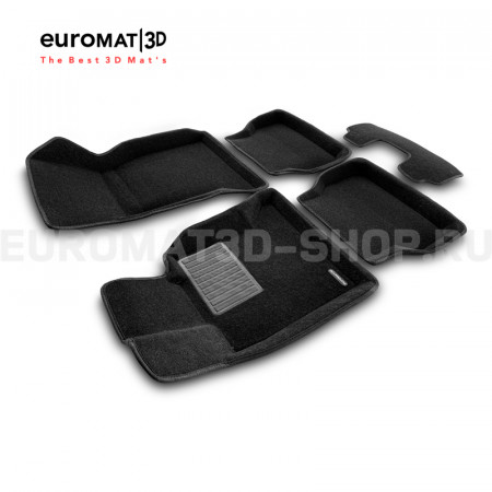 Текстильные 3D коврики Euromat3D Business в салон для Bmw 5 (E60) (2003-2010) № EMC3D-001204