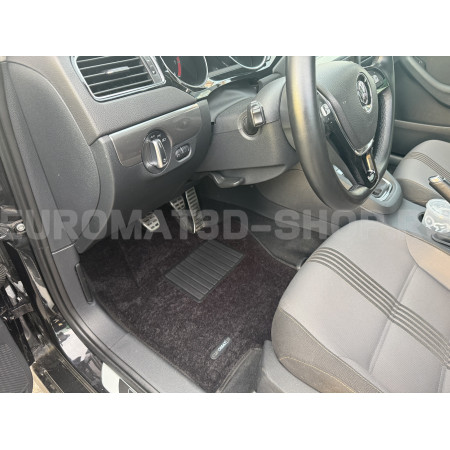 Текстильные 3D коврики Euromat3D Business в салон для Volkswagen Jetta (2010-2018) № EMC3D-005414