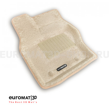 Текстильные 3D коврики Euromat3D Business в салон для Land Rover Range Rover Vogue L405 (2013-2021) № EMC3D-003106T Бежевые