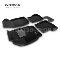 Текстильные 3D коврики Euromat3D Business в салон для Renault Duster (2015-2020) № EMC3D-004209
