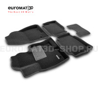 Текстильные 3D коврики Euromat3D Business в салон для Mazda CX-9 (2017-) № EMC3D-003401