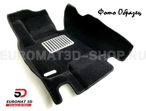Текстильные 5D коврики с высоким бортом Euromat3D в салон для Ford Focus 2 (2005-2011) № EM5D-002214