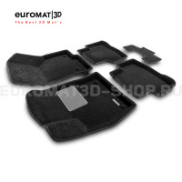 Текстильные 3D коврики Euromat3D Premium в салон для Volkswagen Taos (2021-) № EMPR3D-004501