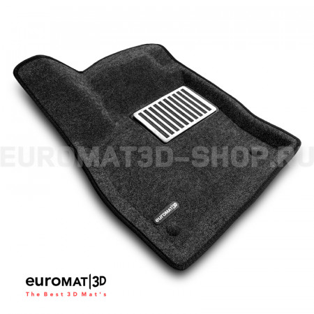 Текстильные 3D коврики Euromat3D Lux в салон для Volkswagen Taos (2021-) № EM3D-004501G Серые