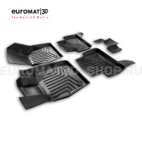 3D коврики Euromat3D Liner в салон для Volkswagen Golf 7 (2013-2019) № EM3DLI-004507
