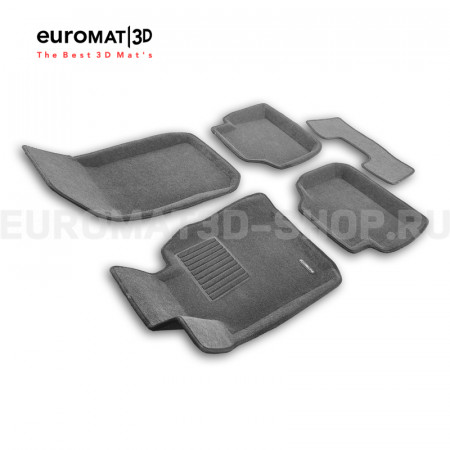 Текстильные 3D коврики Euromat3D Business в салон для Bmw X1 (E84) (2009-2015) № EMC3D-001208G Серые Текстильные 3D коврики Euromat3D Business в салон для Bmw X1 (E84) (2009-2015) № EMC3D-001208G Серые