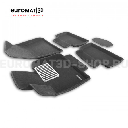 Текстильные 3D коврики Euromat3D Lux в салон для Changan UNI-T (2023-) № EM3D-001333