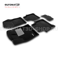 Текстильные 3D коврики Euromat3D Premium в салон для Volkswagen Tiguan L (2020-2024) № EMPR3D-005415.2
