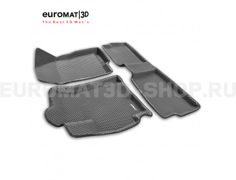 3D коврики Euromat3D EVA в салон для Exeed LX (2022-) № EM3DEVA-001425G Серые 3D коврики Euromat3D EVA в салон для Exeed LX (2022-) № EM3DEVA-001425G Серые