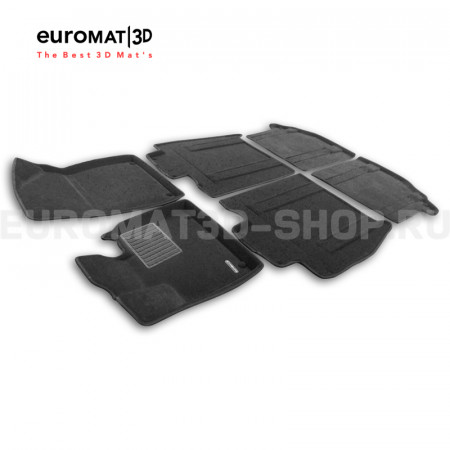 Текстильные 3D коврики Euromat3D Business в салон для ZEEKR 009 (2022-) (закрыты рельсы) № EMC3D-005723 Текстильные 3D коврики Euromat3D Business в салон для ZEEKR 009 (2022-) (закрыты рельсы) № EMC3D-005723