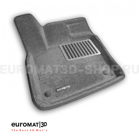 Текстильные 3D коврики Euromat3D Lux в салон для Geely Atlas (4WD) (2024-) № EM3D-001418G Серые