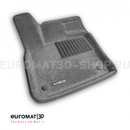 Текстильные 3D коврики Euromat3D Business в салон для Geely Atlas (4WD) (2024-) № EMC3D-001418G Серые