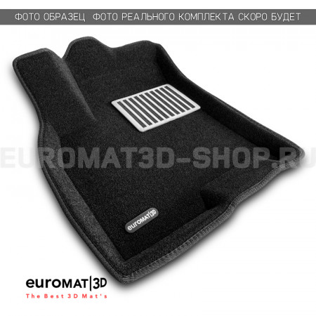 Текстильные 3D коврики Euromat3D Lux в салон для Audi Q5L (2017-2026) № EM3D-001117